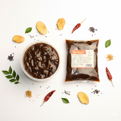 Aamahata India Sweet Mango Pickle 500gm prepared from premium mangoes with authentic homemade recipe and balanced sweet and spicy taste