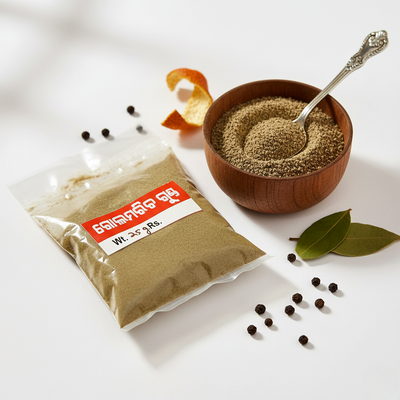 Black Pepper Powder 25gm made from premium ground black peppercorns, offering a bold aroma and rich flavor for Indian and international recipes.