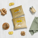 Dry Ginger Powder 50gm made from premium dried ginger roots, finely ground for cooking, herbal drinks, and traditional wellness applications.