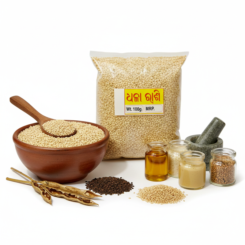 Odisha’s&nbsp;White Rashi Seeds&nbsp;are sourced from fertile farmlands known for producing premium-quality sesame. Also called&nbsp;white sesame seeds, they are rich in protein, fiber, calcium, and healthy fats—perfect for adding a nutty flavor to sweets, salads, chutneys, and traditional Odia dishes like&nbsp;til pitha&nbsp;and&nbsp;chikki. 